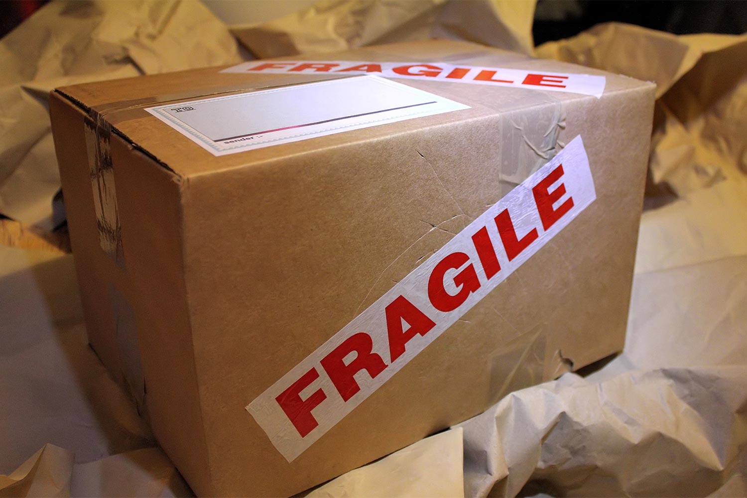 A Box Labeled As Fragile